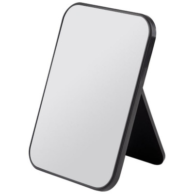 Зеркало косметическое настольное 14х20см, цвет черный РЫЖИЙ КОТ 108714