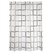 Занавеска для ванной PEVA Квадраты РЫЖИЙ КОТ 108743