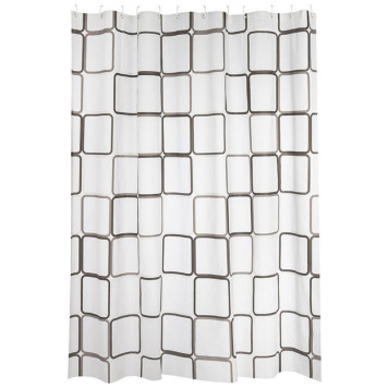 Занавеска для ванной PEVA Квадраты РЫЖИЙ КОТ 108743