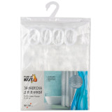 Занавеска для ванной SC-EV-04 EVA 3D эффект Пузыри РЫЖИЙ КОТ 108746