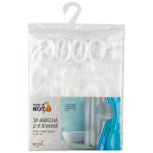 Занавеска для ванной SC-EV-04 EVA 3D эффект Пузыри РЫЖИЙ КОТ 108746