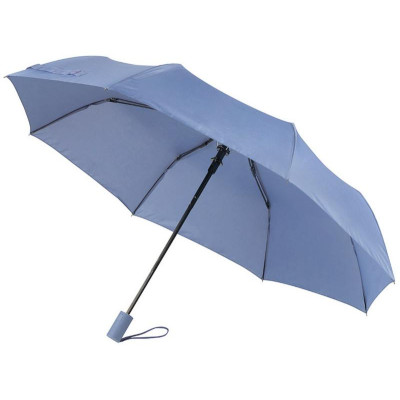 Зонт полуавтомат 98см полиэстер 108966 голубой