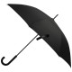 Зонт-трость полуавтоматический 104см (полиэстер) черный РЫЖИЙ КОТ 108968