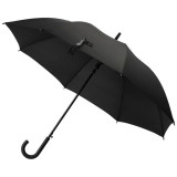 Зонт-трость полуавтоматический складной 119см (полиэстер) черный РЫЖИЙ КОТ 108971