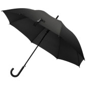 Зонт-трость полуавтоматический складной 119см (полиэстер) черный РЫЖИЙ КОТ 108971