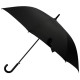 Зонт-трость полуавтоматический складной 119см (полиэстер) черный РЫЖИЙ КОТ 108971