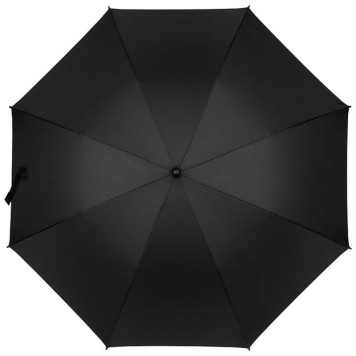 Зонт-трость полуавтоматический складной 119см (полиэстер) черный РЫЖИЙ КОТ 108971-2