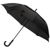 Зонт-трость полуавтоматический 120см (полиэстер) черный РЫЖИЙ КОТ 108973