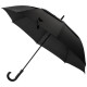 Зонт-трость полуавтоматический 120см (полиэстер) черный РЫЖИЙ КОТ 108973