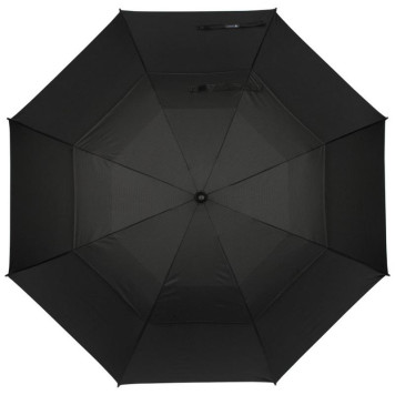 Зонт-трость полуавтоматический 120см (полиэстер) черный РЫЖИЙ КОТ 108973-2