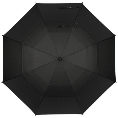 Зонт-трость полуавтоматический 120см (полиэстер) черный РЫЖИЙ КОТ 108973-3