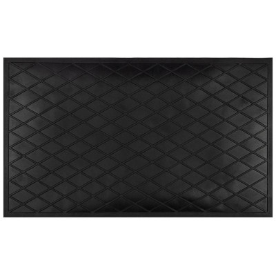 Коврик напольный 'Ромб' ПВХ грязесборный 60х35см РЫЖИЙ КОТ 108977-1