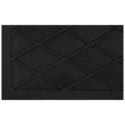 Коврик напольный 'Ромб' ПВХ грязесборный 60х35см РЫЖИЙ КОТ 108977-2