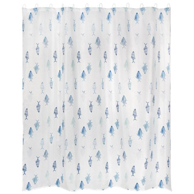 Занавеска для ванной SP-PE-50 Рыбки полные вертикальные РЫЖИЙ КОТ 108996