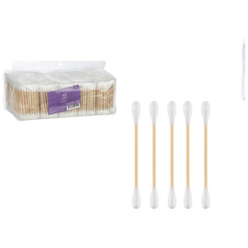 Палочки ватные бамбуковые ' Идеальная' , 1000шт РЫЖИЙ КОТ 109022