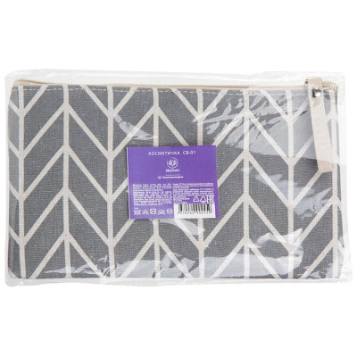 Косметичка на молнии ' Идеальная' CB-01, 22см РЫЖИЙ КОТ 109030-2