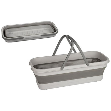 Ведро складное прямоугольное с колесами RFB-9 РЫЖИЙ КОТ 109080