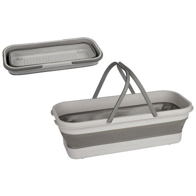 Ведро складное прямоугольное с колесами RFB-9 РЫЖИЙ КОТ 109080