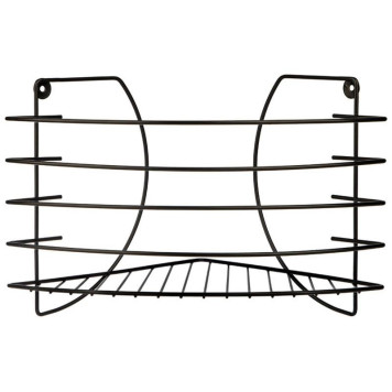 Полка угловая с держателем для телефона Scaffali (23х23х22см) полимерное покрытие РЫЖИЙ КОТ 109119-3