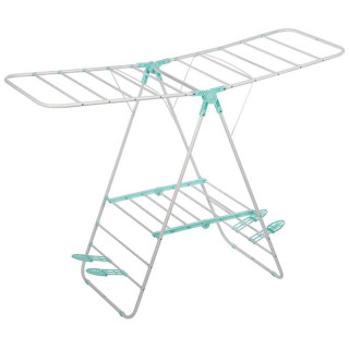 Сушилка для белья CD-03 напольная двухуровневая с держателями для обуви 133х50х92см РЫЖИЙ КОТ 109603