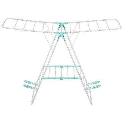 Сушилка для белья CD-03 напольная двухуровневая с держателями для обуви 133х50х92см РЫЖИЙ КОТ 109603-2