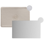 Зеркало карманное небьющееся в чехле, с ручкой ' Идеальная' РЫЖИЙ КОТ 109699