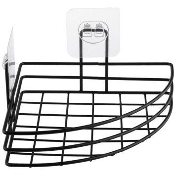 Полка подвесная угловая BLACK 17.5х17.5х4см РЫЖИЙ КОТ 109754-2