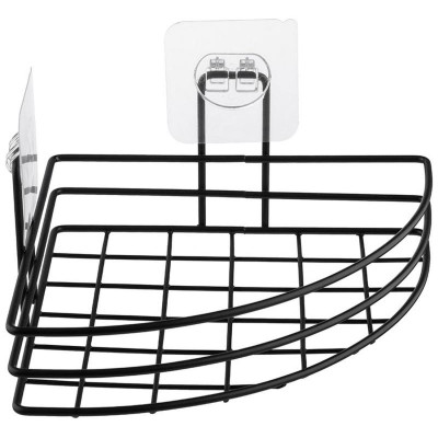 Полка подвесная угловая BLACK 17.5х17.5х4см РЫЖИЙ КОТ 109754-2