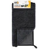 Салфетка из микрофибры двухсторонняя (гладкая+ворс) 40х60см РЫЖИЙ КОТ 109830