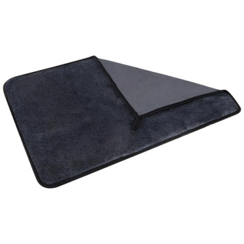 Салфетка из микрофибры двухсторонняя (гладкая+ворс) 40х60см РЫЖИЙ КОТ 109830-2