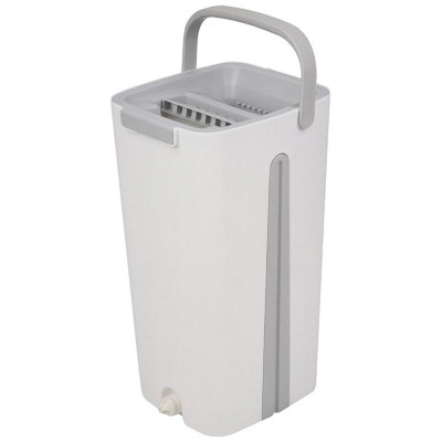 Швабра для пола Helper с насадкой из микрофибры и ведром с механизмом отжима РЫЖИЙ КОТ 109965-2