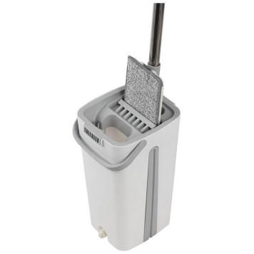 Швабра для пола Helper с насадкой из микрофибры и ведром с механизмом отжима РЫЖИЙ КОТ 109965-5