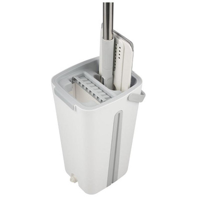 Швабра для пола Helper с насадкой из микрофибры и ведром с механизмом отжима РЫЖИЙ КОТ 109965-7