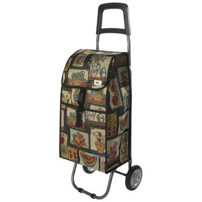 Тележка с сумкой складная ' Натюрморт' РЫЖИЙ КОТ 110652