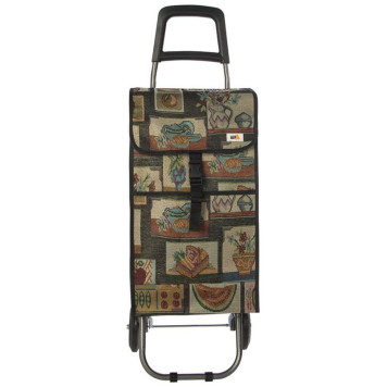 Тележка с сумкой складная ' Натюрморт' РЫЖИЙ КОТ 110652-1