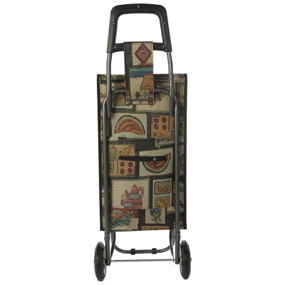 Тележка с сумкой складная ' Натюрморт' РЫЖИЙ КОТ 110652-3