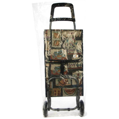 Тележка с сумкой складная ' Натюрморт' РЫЖИЙ КОТ 110652-5