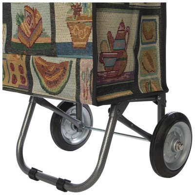 Тележка с сумкой складная ' Натюрморт' РЫЖИЙ КОТ 110652-7