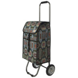 Тележка с сумкой складная 'Орнамент' РЫЖИЙ КОТ 110653