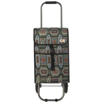 Тележка с сумкой складная 'Орнамент' РЫЖИЙ КОТ 110653-1