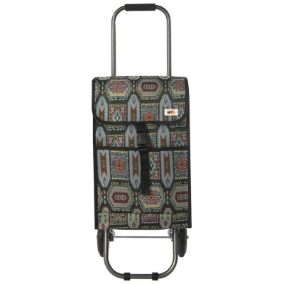 Тележка с сумкой складная 'Орнамент' РЫЖИЙ КОТ 110653-2