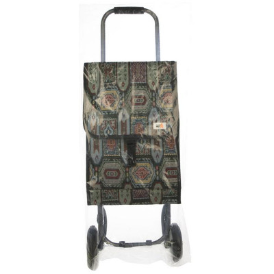 Тележка с сумкой складная 'Орнамент' РЫЖИЙ КОТ 110653-4