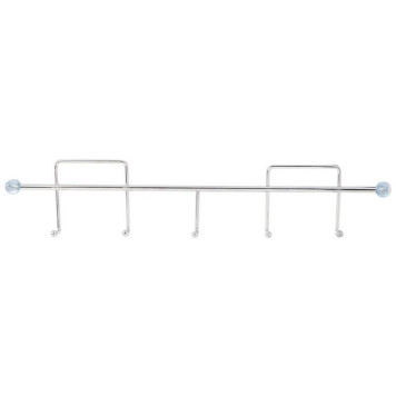 Вешалка с 5 крючками BASIC хром РЫЖИЙ КОТ 110760-3