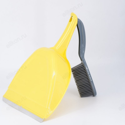 Совок+щетка Рыжий кот SILIX силикон 110871-4