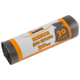 Мешки для мусора , 30л (30шт/рул) черные РЫЖИЙ КОТ 310101