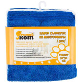 Набор из 5-ти салфеток из микрофибры MFS-01/5 , размер 30х30см РЫЖИЙ КОТ 310238