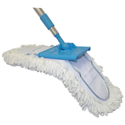 Швабра для пола с насадкой из микрофибры МорМ7 (алюм. телескоп. ручка) РЫЖИЙ КОТ 310320-2