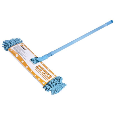 Швабра для пола с насадкой из микрофибры MopM8 'Лапша' 2-х сторонняя РЫЖИЙ КОТ 310334
