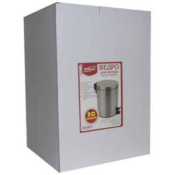 Ведро для мусора 20л круглое DBM-01-20 РЫЖИЙ КОТ 310432-1