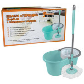 Швабра 'Торнадо' в комплекте с ведром МорМ18 РЫЖИЙ КОТ 310449